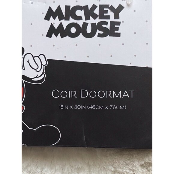 Disney Mickey Minnie Mouse Coir Door Mat 18x30” Outdoor Rug WELCOME  Hello Bye - Picture 3 of 9